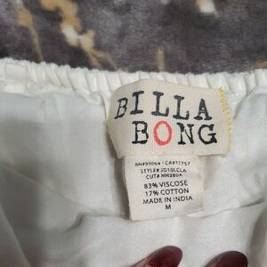 Billabong Cream Strapless Dress